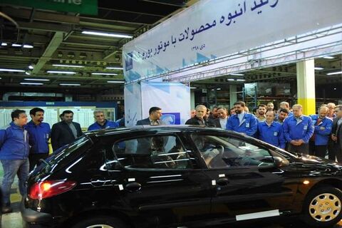 مراسم آغاز تولید انبوه محصولات ایران خودرو با استاندازد یورو۵