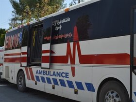امکان تبدیل اتوبوس‌ آمبولانس ها به بیمارستان صحرایی وجود دارد