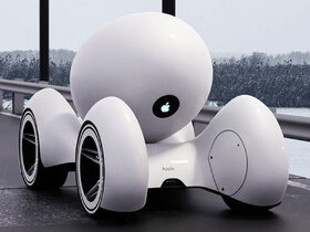 خودرو اَپل با طراحی عجیب و کابین تخم‌مرغی‌ شکل