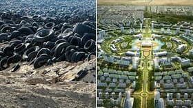 قبرستان تایرهای کویت پس از بازیافت به شهر هوشمند تبدیل می‌شود