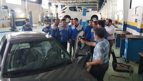 بازدید مدیران خدمات پس از فروش ایران‌ خودرو از اجرای طرح ویژه خدمت‌ رسانی به زائران حرم امام خمینی (ره)