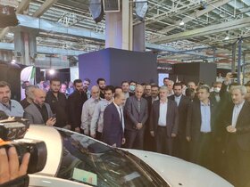 آیین افتتاح خط تولید موتور ME16 و رونمایی از محصولات جدید سایپا با حضور وزیر صمت