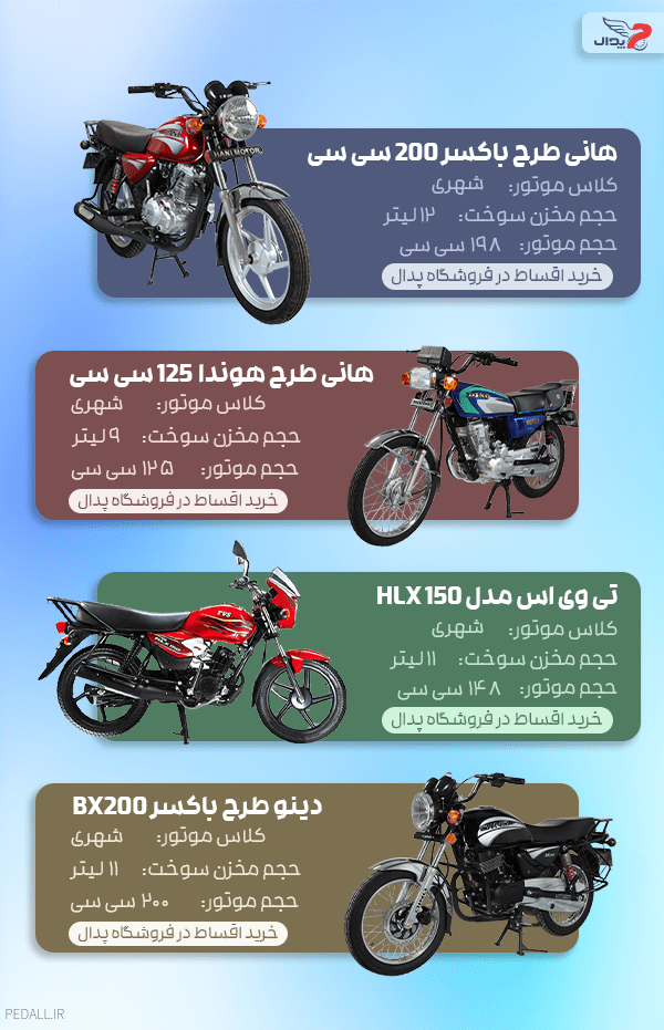 همه چیز درباره انتخاب بهترین موتور سیکلت برای پیک موتوری