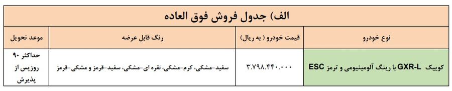 فروش محصولات شرکت سایپا ویژه عید فطر 1403