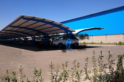 سایبان ماشین دو طرفه برای پارکینگ خودرو