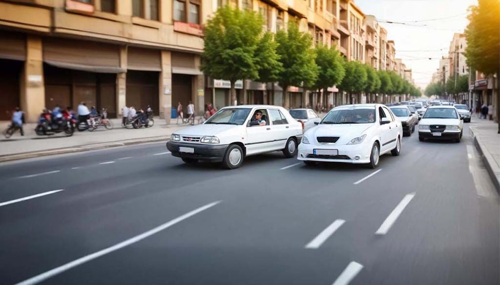 تصویر خودروهای پراید و سایپا در شهر تهران