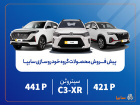 پیش‌فروش محصولات وارداتی سایپا از فردا آغاز می‌شود/ عرضه سیتروئن C3-XR در کنار محصولات جدید