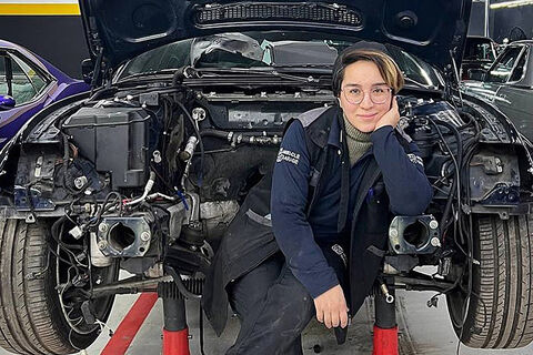 صدف عطایی، مکانیک خودرو