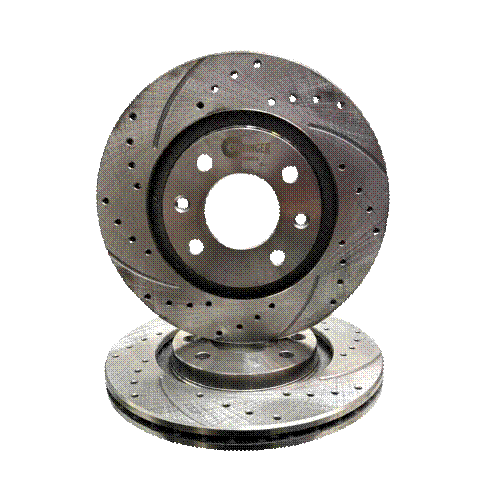 قیمت و خرید دیسک ترمز جلو پژو پارس سوراخ دار شیاردار روتینگر