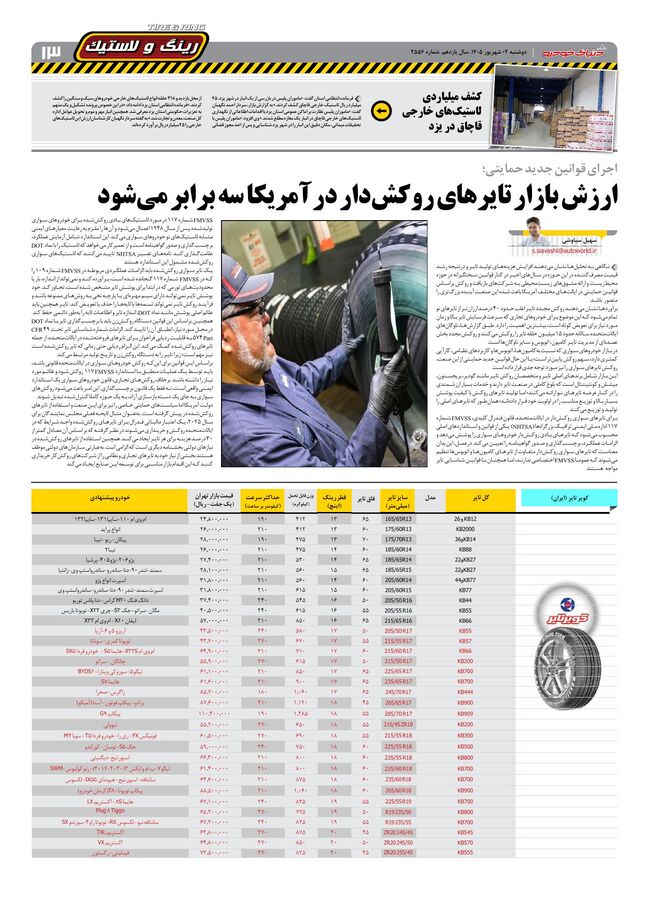 صفحات-روزنامه-دنیای-خودرو-23-.pdf - صفحه 13