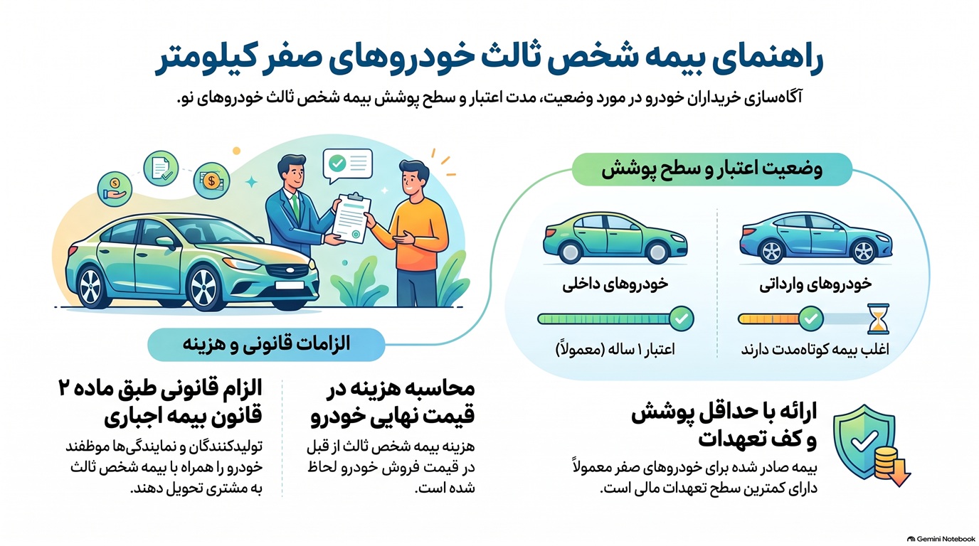 بیمه شخص ثالث ماشین صفر