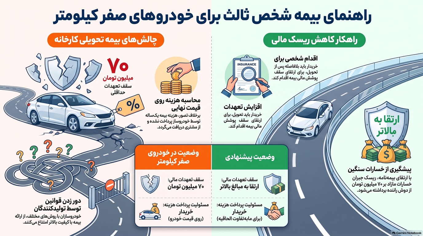 راهنمای بیمه خودروهای صفر کیلومتر