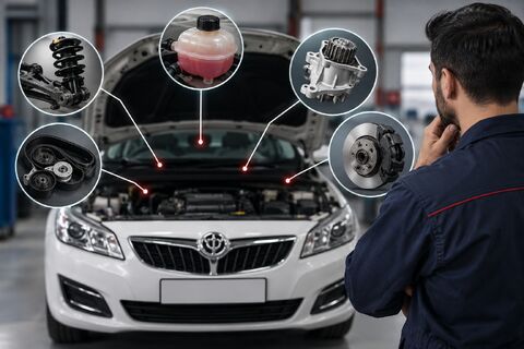 تشخیص و بررسی قطعات خودرو برلیانس