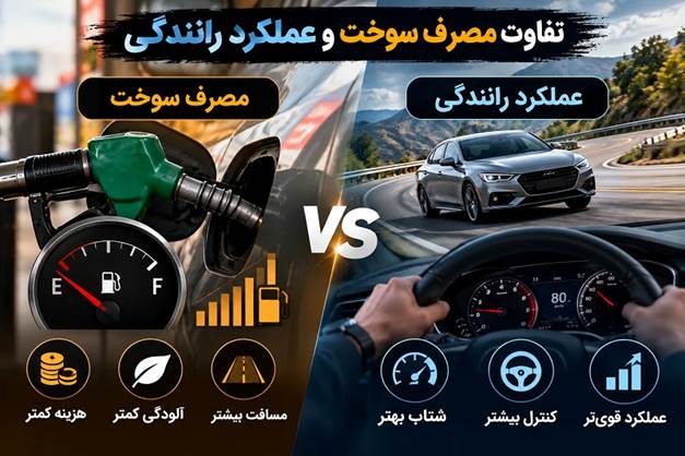 تفاوت مصرف سوخت و عملکرد رانندگی